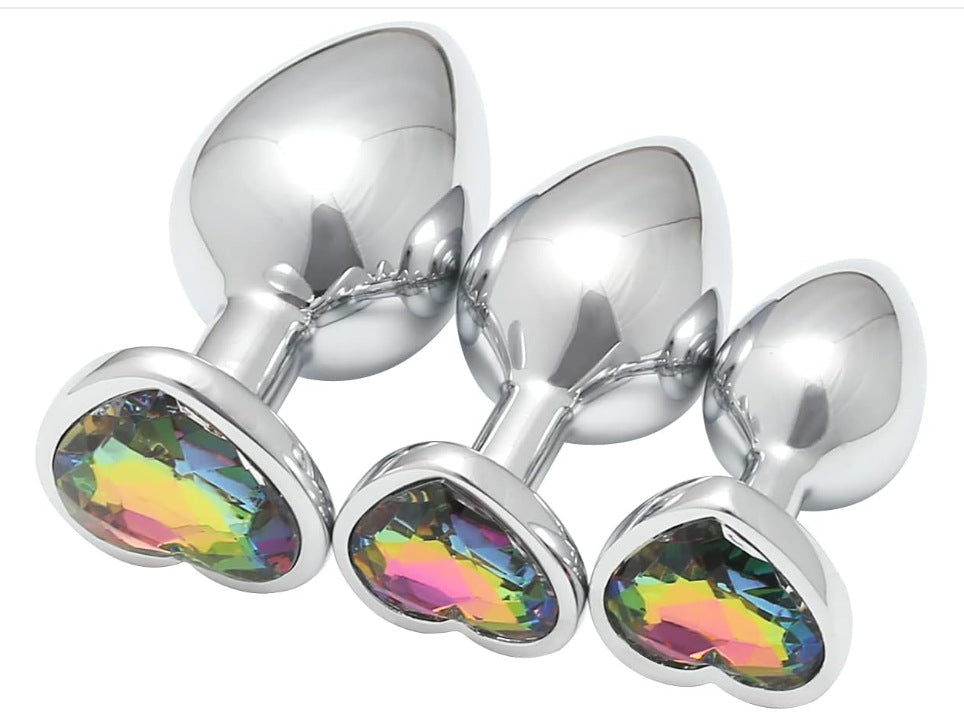 Heart-Shaped Anal Plug Set