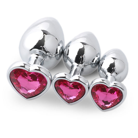 Heart-Shaped Anal Plug Set