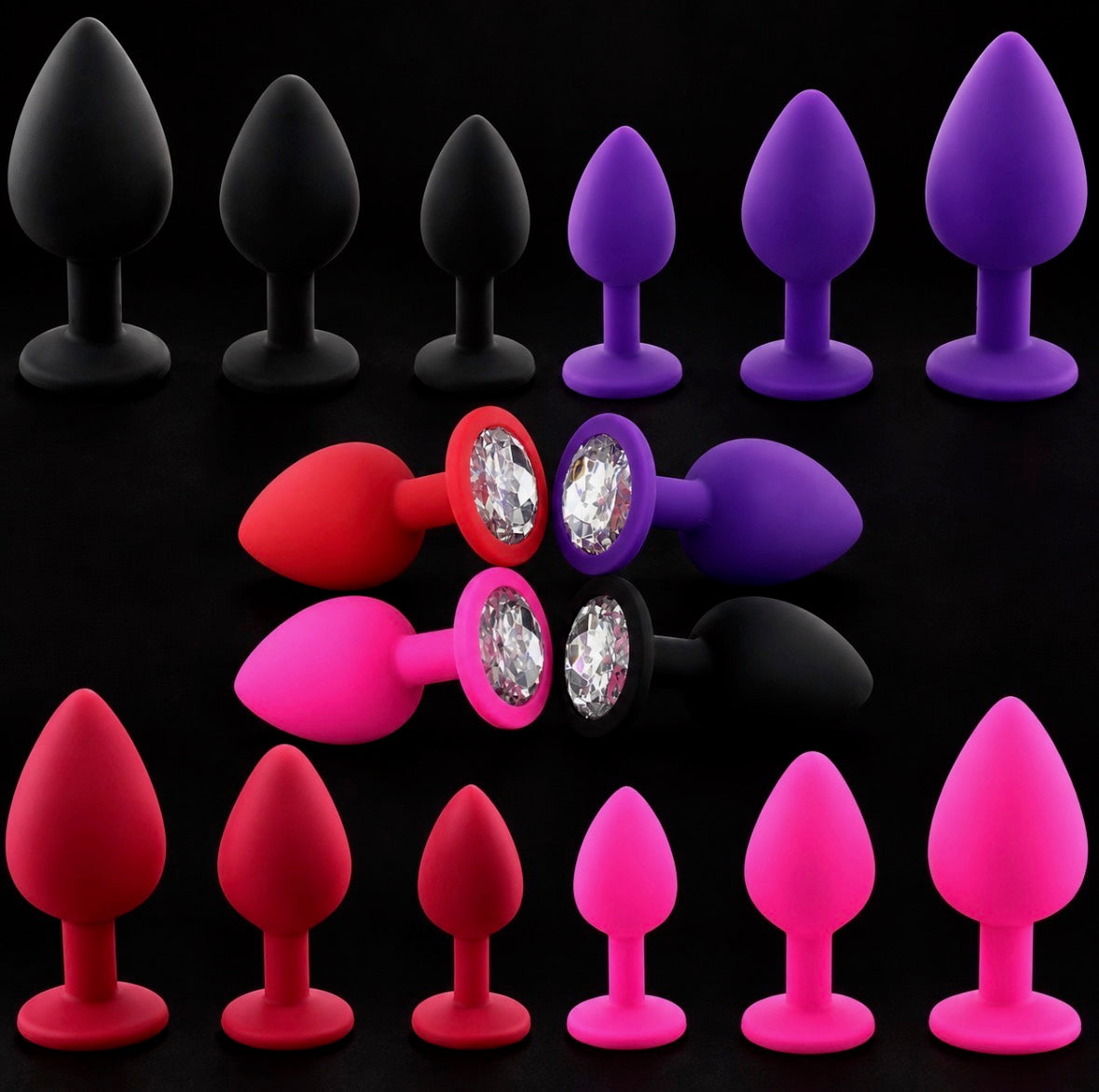 Silicone Anal Plug Set