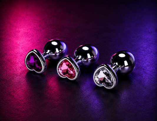 Heart-Shaped Anal Plug Set