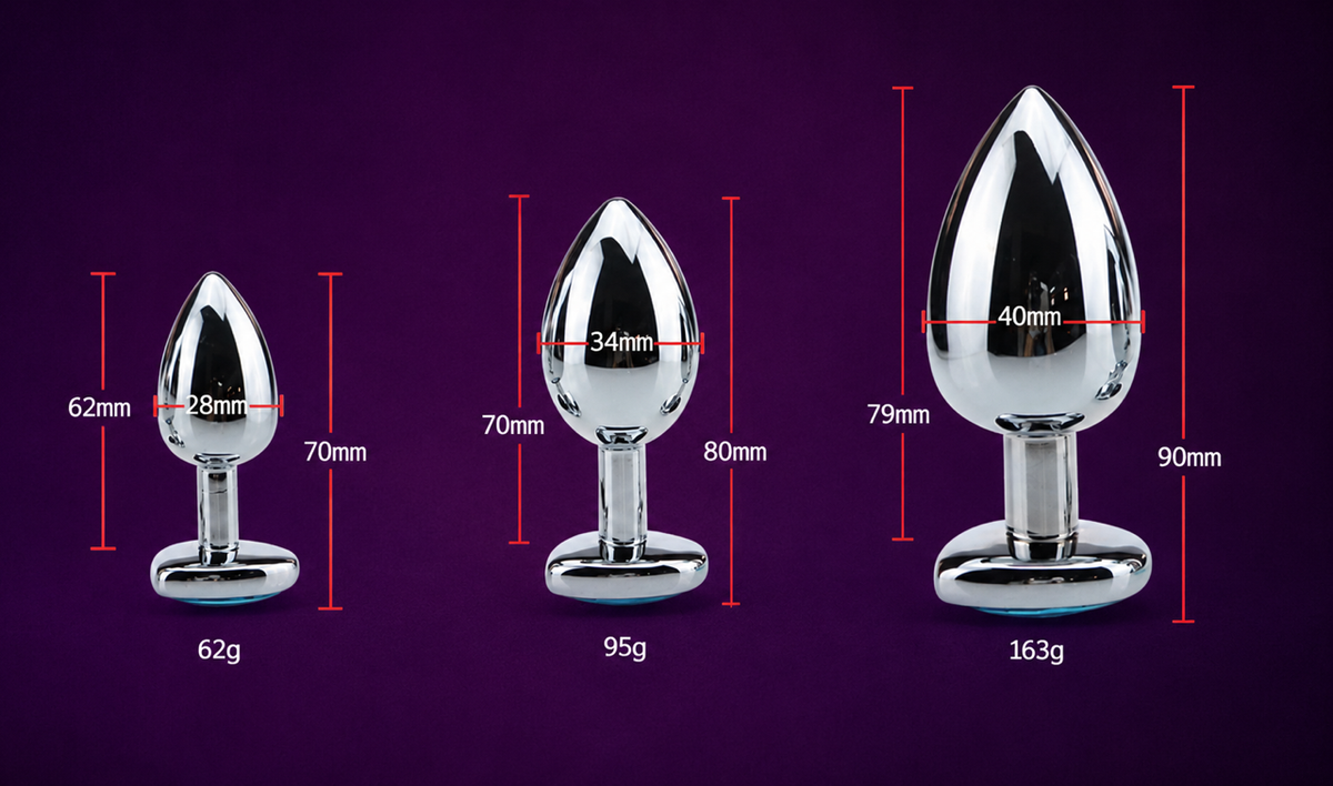 Heart-Shaped Anal Plug Set