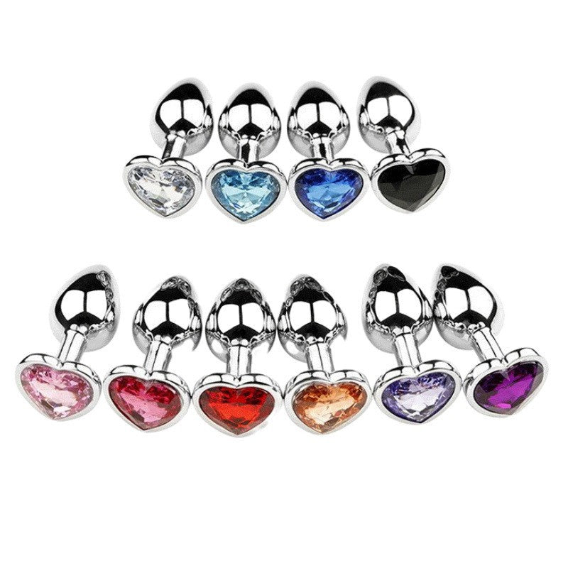 Heart-Shaped Anal Plug Set
